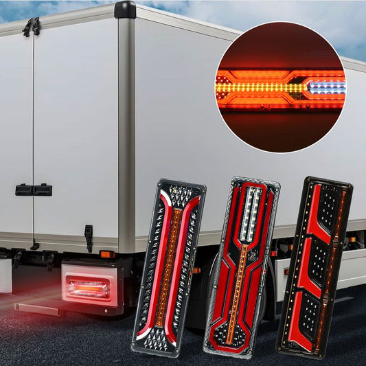 2 piezas de luces traseras de guía LED brillante para camiones