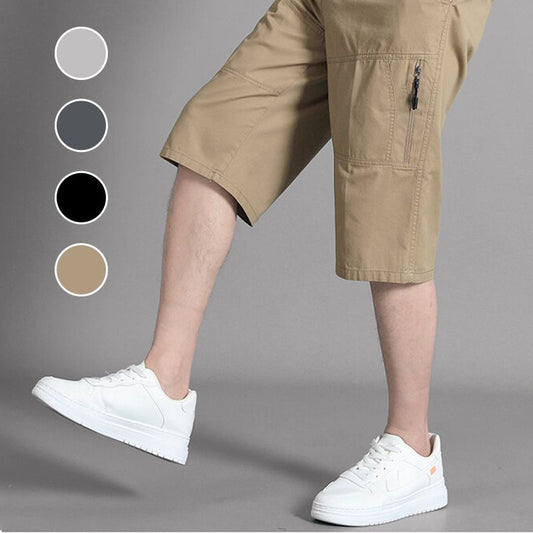 Pantalones capri de ajuste relajado de los hombres