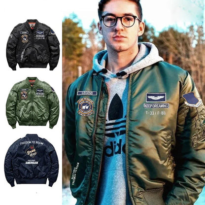 Chaqueta de vuelo liviana para hombres