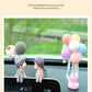 Cute Kiss Couple Muñeca Coche Ornamente