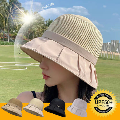 Gorro plegable transpirable para mujer con protección UV