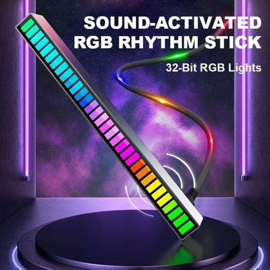 Barra de luces RGB inalámbrica activada por sonido