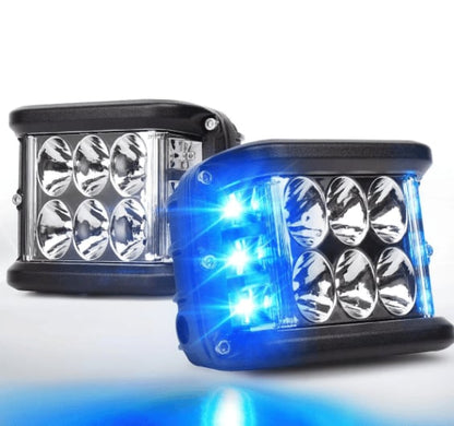 🎉oferta limitada en el tiempo--Luz LED bicolor de doble cara para coche.