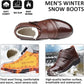 Botas de negocios de nieve de piel sintética de falso cálido para hombres