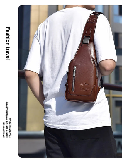 Bolso bandolera informal con estilo para hombre