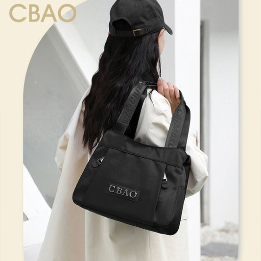 Moda Simple Bolsa de hombro de nylon de gran capacidad（50%OFF)